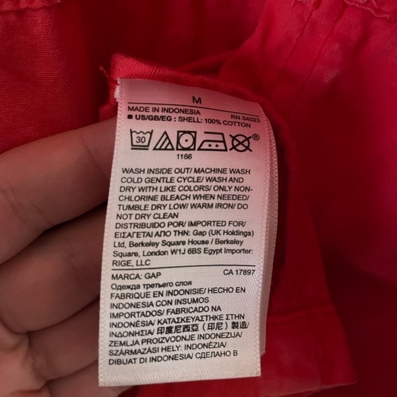 Gap Coral Snap Front Utility Jacket - Picture 9 of 9